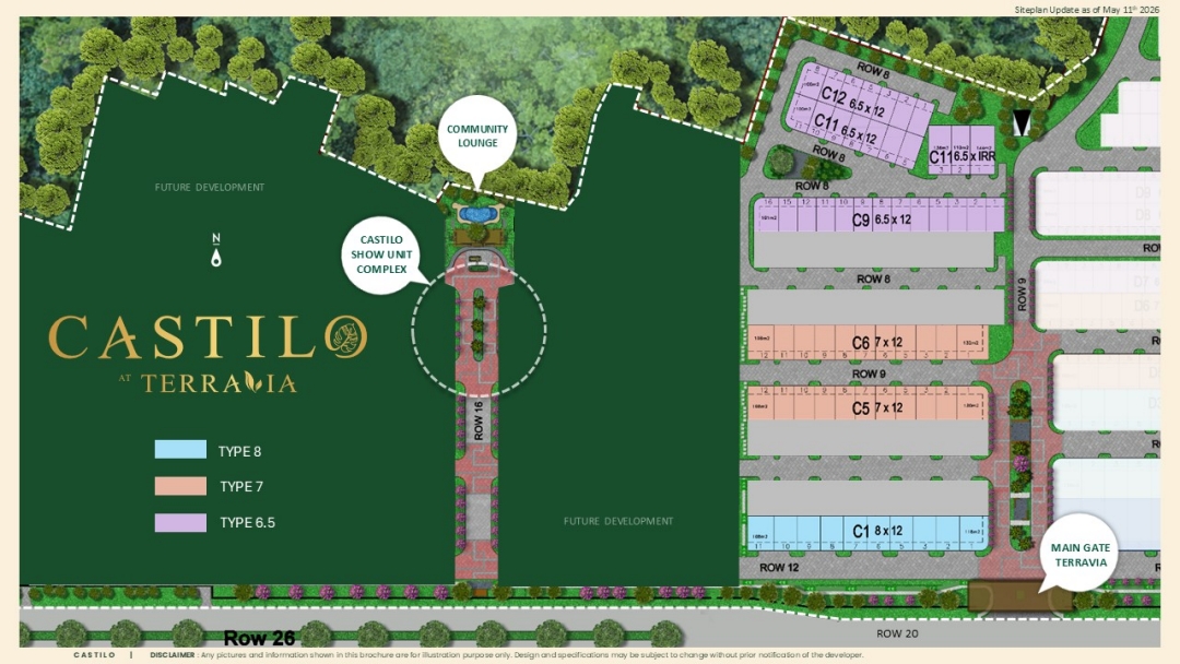 Master Siteplan Castillo at Terravia BSD City